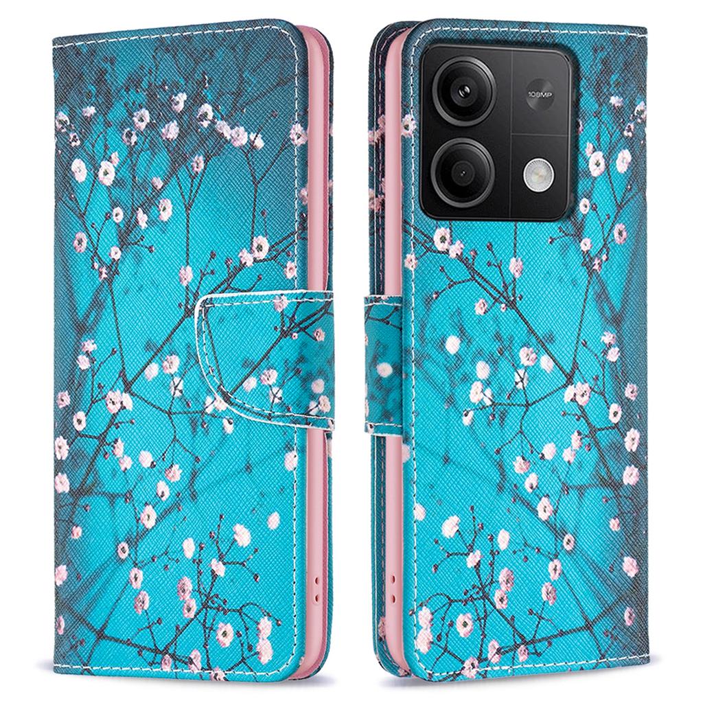 For Xiaomi Redmi Note 13 5G PU Leather Phone Case TPU Inner Shell Pattern Printing Design
