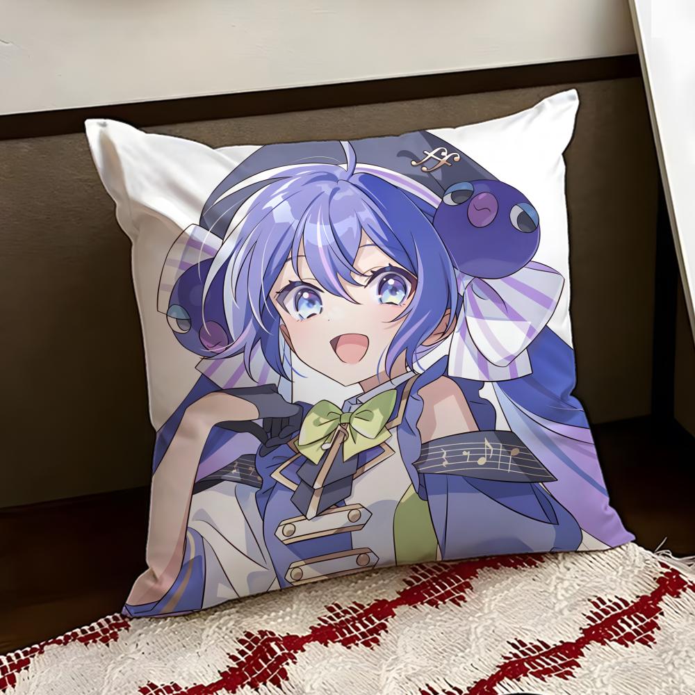 Cute OOtomachi UUna Cushion Cover Reversible Soft Durable Pillow Cover Home Car MultiScene Use for Daily Comfort