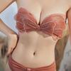 Women Fashion Creative American Vintage Sexy Wireless Underwear Removal Shoulder Straps Bra Butterflies Shape Sweet Bandeau Brassiere Trend Bikini