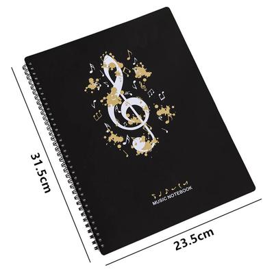 A4 Music Folder 60 Pages, Sheet Storage Bag, Piano Score, Choral Document Holder