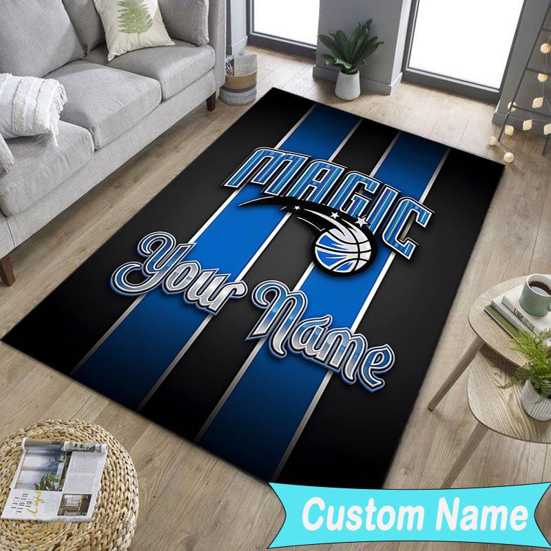 Custom NameOrlando basketball Team Carpet, Indoor Rug, Chair Rug, Living Rooms, Doormat Made From Polyester Home Decor Birthday Christmas Gifts