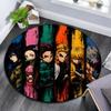 Demon Slayer Round Area Rug,Carpet Rug for Living Room Bedroom Sofa Playroom Decor,Non-slip Floor Mat