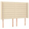 VidaXL LED Headboard Bedroom Furniture Double Bed Accessory Head of Bed Frame Interior Cream 3124191