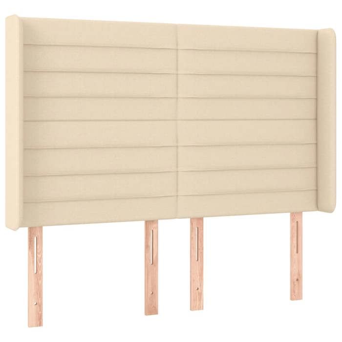 VidaXL LED Headboard Bedroom Furniture Double Bed Accessory Head of Bed Frame Interior Cream 3124191