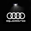 For Audi 8L Led Car Door Logo Welcome Light For Audi A4 B5 B6 B7 B8 B9 A1 A3 8V 8P 8L A6 C5 C6 C7 A5 A7 A8 Q3 Q5 Q7 TT S3 S6 Sline Quattro