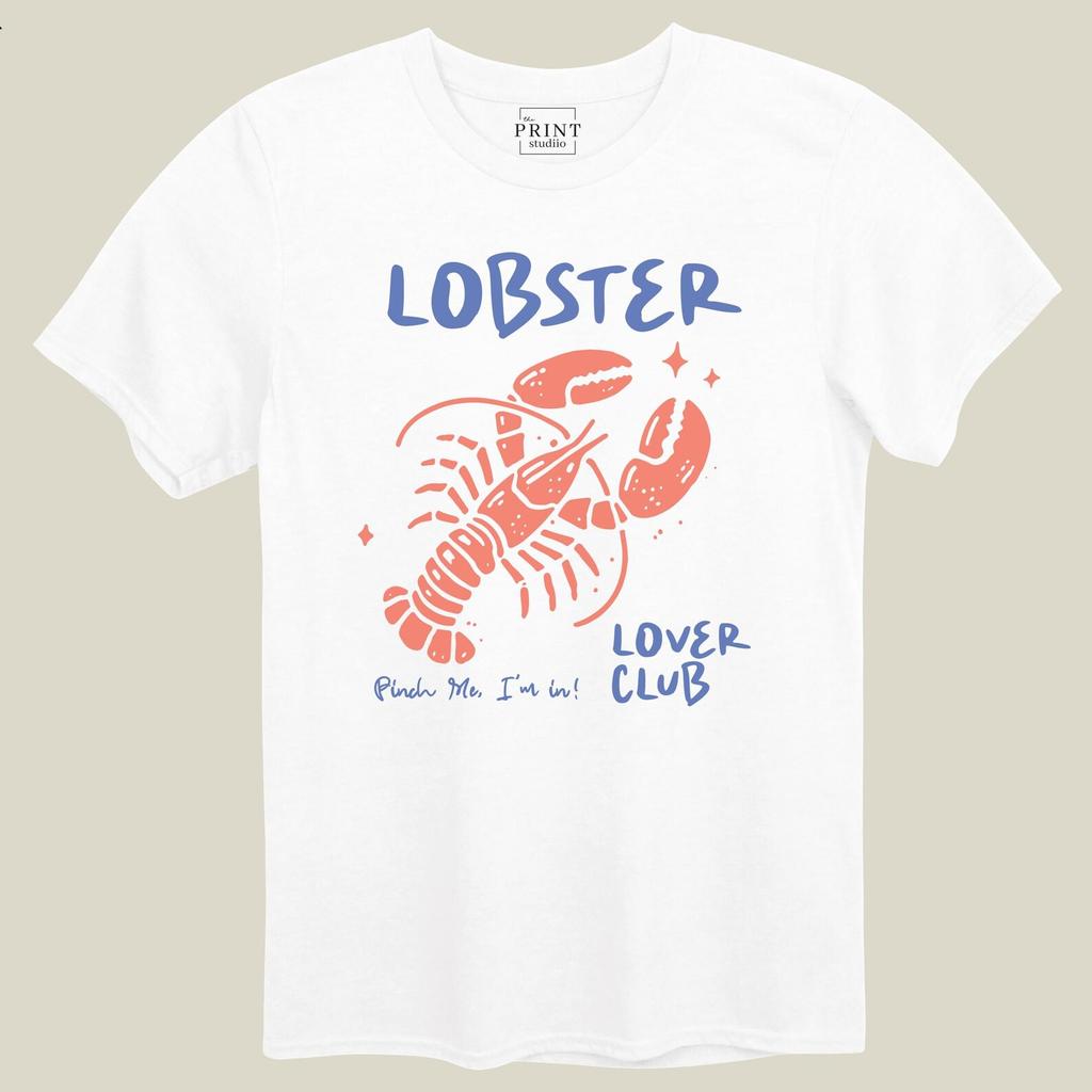 Lobster Lover Club T-Shirt: Funny Seafood Graphic, Summer Tee
