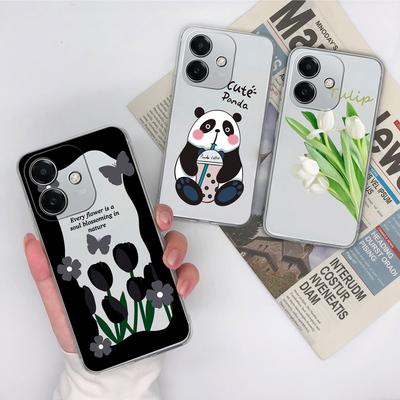 Hülle Für Oppo Realme Narzo N63 13 Pro K12x A3x 4G Hülle Gehäuse Super Stoßfest Weiches TPU Silikon Dinosaurier Panda Cartoon Muster Handyhülle Für Oppo