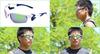 AirFly Sports AirFly Sharp C1 (AirFly) Nose-Padded Sunglasses, Lens, White/Blue Mirror, AF-101