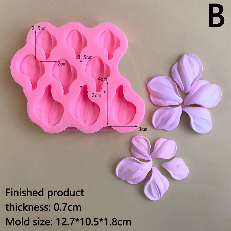 Tulip Flower Silicone Mold Fondant Cake Decorating Tool Baking Tool Handmade Mold Sugarcraft Chocolate Candy Gumpaste Mold