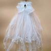 White Girls Head Gauze Bow Bridal Tulle Fashion Veil Hair Clip  Hairpins
