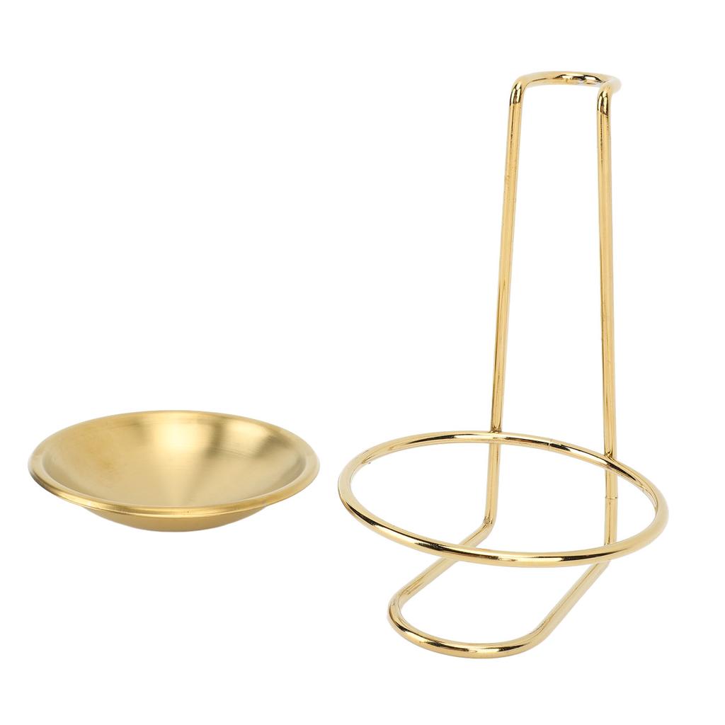 Vertical Soup Ladle Holder Spoon Rest Stainless Steel Easy Access Cooking Utensils Stand for Kitchen Cookware Hot Pot