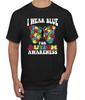I Wear Blue for Autism Awareness Men's T- Shirt