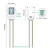 3 i 1 Digitalt LCD Jordmåler Temperatur Fuktighet pH-måler med Bakgrunnsbelysning Plante Måleinstrument For Blomsterplanter Hage