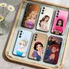 Märchen-Rapunzel Prinzessin Handyhülle Für Samsung Galaxy A73,A21s,A22,A31,A52,A53,A71,A41 Weiche Schwarze Hülle