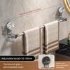 Portable Suction Cup Towel Holder Retractable Rotatable Angle Towel Rod No Drilling Storage Shelf Kitchen Bathroom