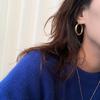 Xiaomi BF CLUB 925 Sterling Silver Earrings For Women Trendy Simple Big Gold Round Earring Jewelry Prevent Allergy Party Accessories