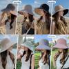 Chapeau Bob pour Femmes Été Pare-soleil Protection UV Large Bord Accessoire de Mode Décontracté