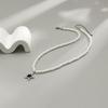 Diamond Inlaid Star & Pearl Hip Hop Necklace - Trendy Retro Men's Jewelry
