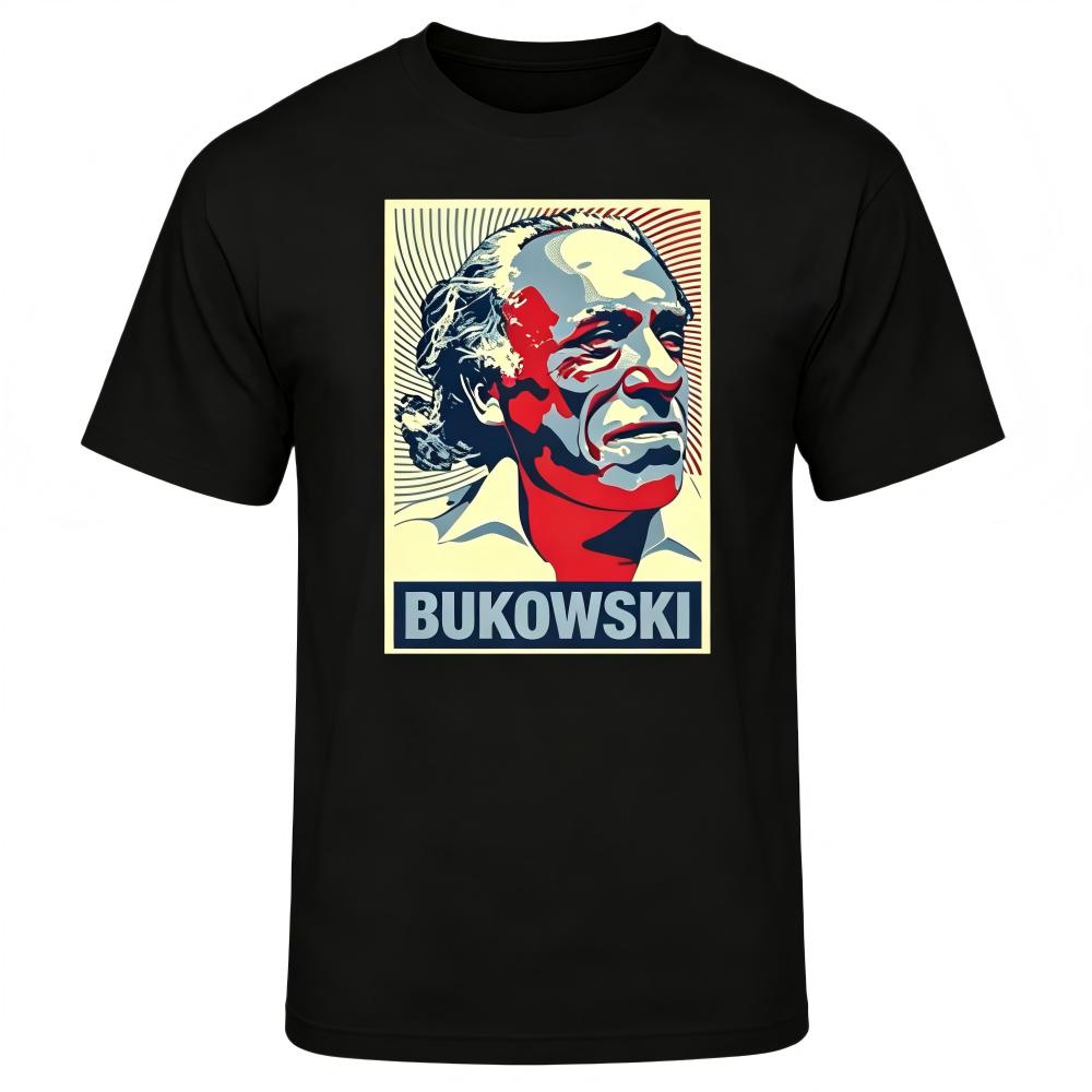 Bukowski Retro Portrait Graphic T-Shirt
