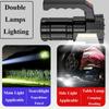 Portable LED Quad Core Strong Light Flashlight USB Rechargeable Waterproof  Handheld Lantern Flashlights for Outdoor Camping