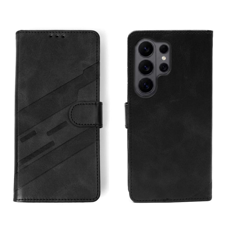 360°Full Protection PU Leather Wallet Card Slot Bracket Phone Case For Samsung S26 S24 S23 S22 S25 Ultra Plus FE A57 A56 A37 A36