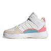 Adidas Neo 5th Quarter Synthetic Leather Trendy Sports Non-Slip Wear-Resistant Mid-Top Retro Basketball Shoes Women sneaker White Beige FY6051