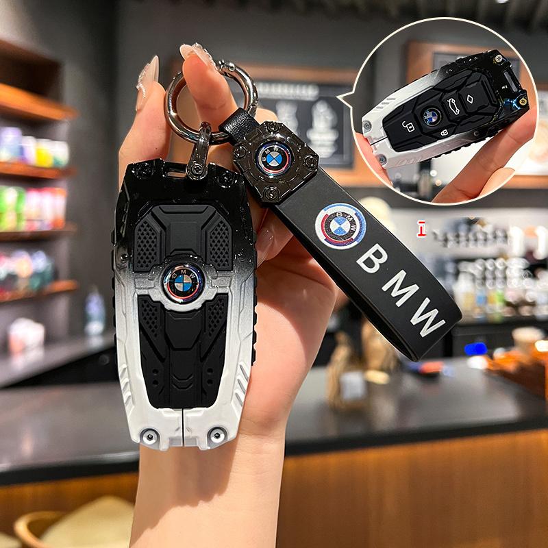 NVEQ9 Zinc Alloy Car Key Case Cover Shell Protector For BMW F20 G20 G30 X1 X3 X4 X5 G05 X6 X7 G11 F15 F16 G01 G02 Keychain Accessories