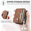 Faux Leather Galaxy Z Flip 6 Wallet Phone Case with Removable Card Holder for Samsung Z Flip 5 4 3 Flip5 Flip4 Flip3 5G Cover