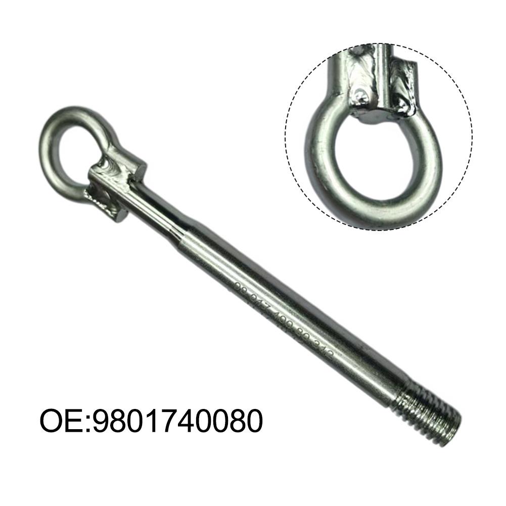 Roadside Assistance Tow Hook Front Recovery Towing Eye Metal Construction Bolt-on Installation Quick Install Factory Fit
