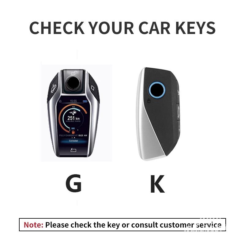 Metal Car Key Case Cover Protection Shell For BMW 3 5 7 Series X3 X5 X6 X7 GT Ix3 XM I5 I7 G90 G45 G12 Keychain Auto Accessories