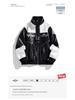 American Style PU Leather Men's Retro Motorcycle Jacket - Stand Collar, Color Block, Spring/Autumn Coat