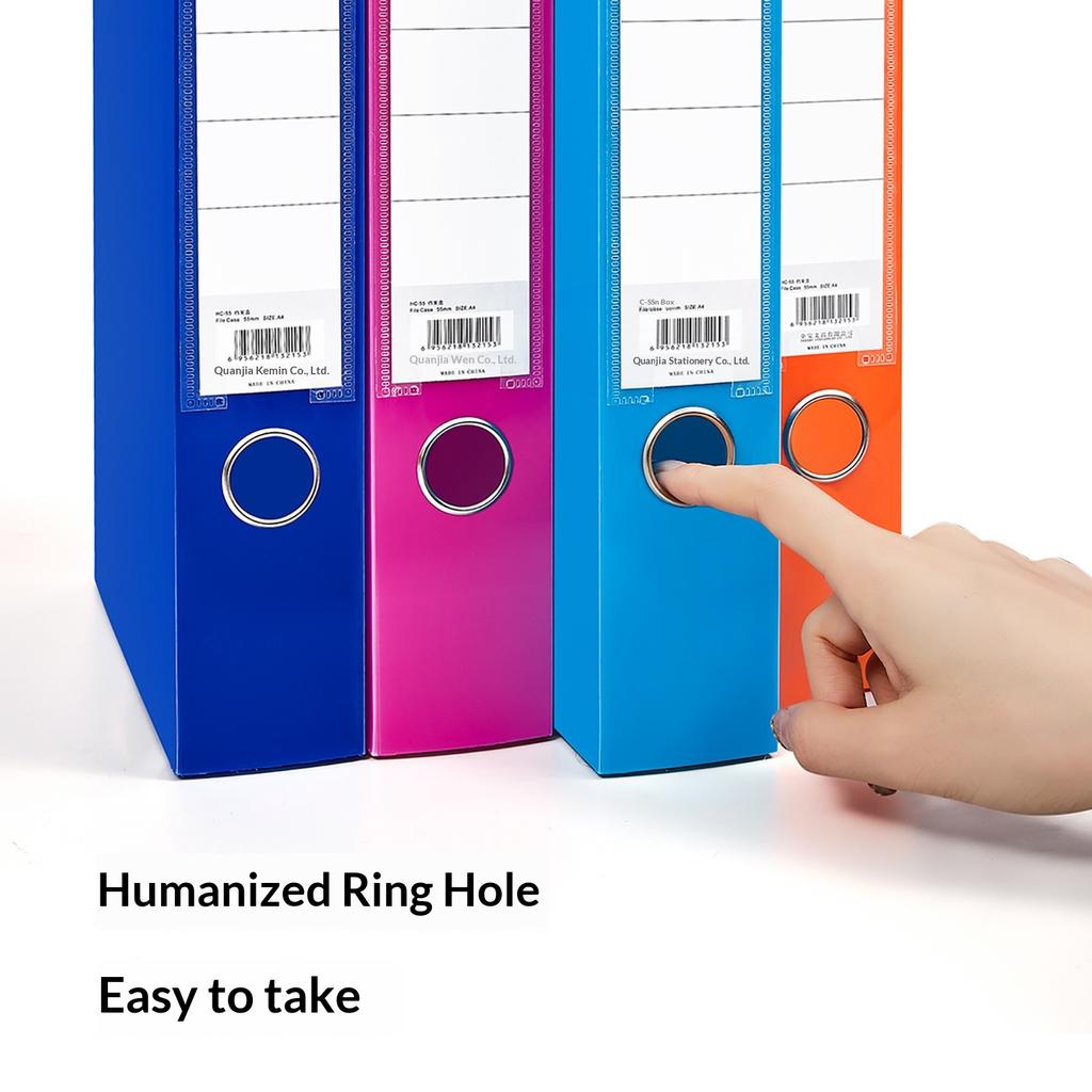 PP Thickened Color File Box A4 Data Storage Large Capacity Folder HC-55 China
