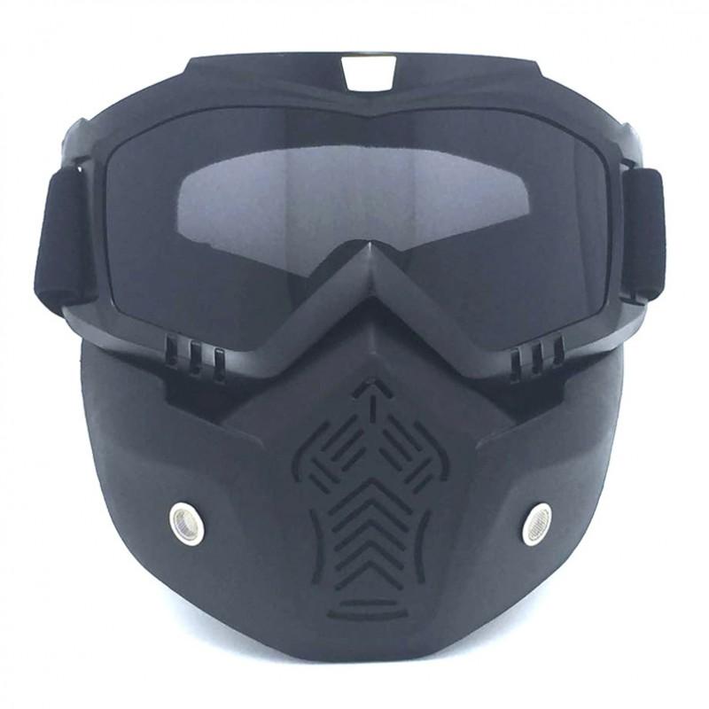 Vintage-Style Motorcycle Goggles Off-Road Riding Full Frame Windproof Protective Eyewear With Interchangeable Lenses