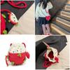 Charming Knitted Children's Bag With Adorable Dragon Fruit Design For Boys And Girls