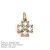 eManco Stainless Steel Shiny Zirconia Charms Can Making Ladies Earrings Necklace Bracelet 48 Hour