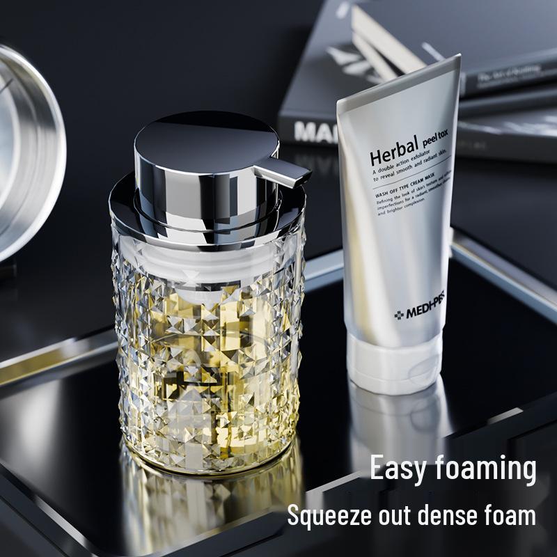 Luxury Lotion Foaming Dispenser with Multi-Functional Desktop Storage