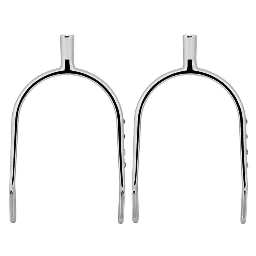 Young Girl Chrome Plated Spurs Women S Chrome Brass Zinc Alloy Narrow Spurs