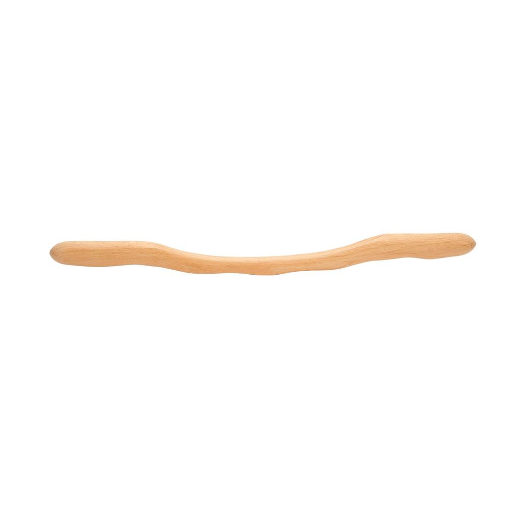 Wooden Scraping Stick 3 Slots Ergonomic Pain Relief Effort Saving Massage Stick Roller with Wave