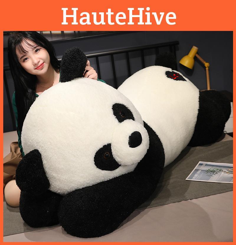 Plush Panda Adorable Cartoon Lounging Soft Plush Toy Kids Bedtime Doll Gift