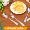 10 Pcs 304 Stainless Steel Kids Utensil Set Children Fork and Spoon Set Rustproof Kids Silverware for Home School and Restaurant