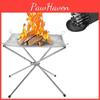 Portable Fire Pit Lightweight Folding Camping Fire Pit For Outdoor Barbecue And Heating