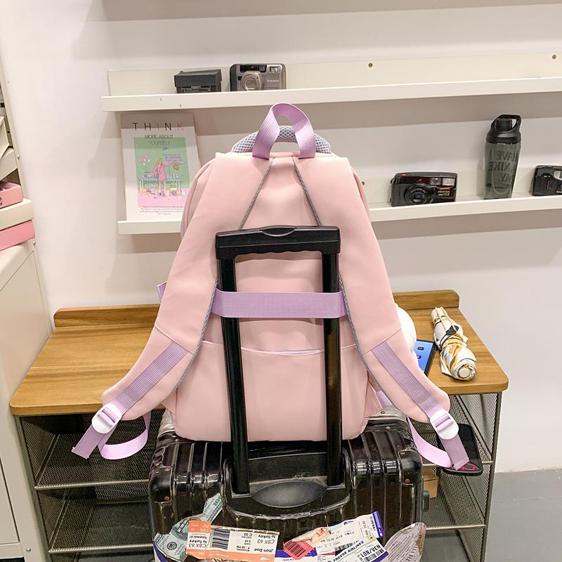 Middle School Student Schoolbag Women's Lightweight Backpack Cartoon Cat Large Capacity Backpack