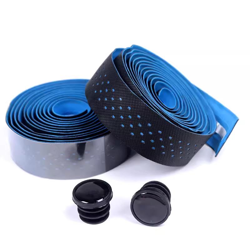 Bandă de ghidon anti-alunecare cu absorbție a șocurilor: Înveliș confortabil, rezistent la uzură, respirabil din silicon pentru biciclete de șosea și cu pinion fix