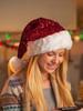 1pc Plush Christmas Hat, Christmas Party Hat, Men's and Women's Christmas New Year Party, Christmas Party Decorative Hat