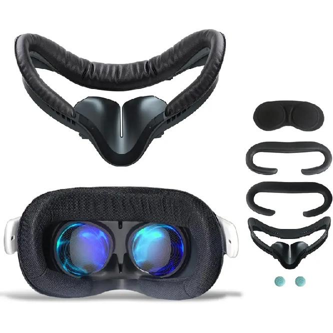 6IN1 VR Cover Fitness Facial Interface Bracket PU Leather Foam Cushion Anti-fogging Sweatproof Face Cover For Oculus Quest 2