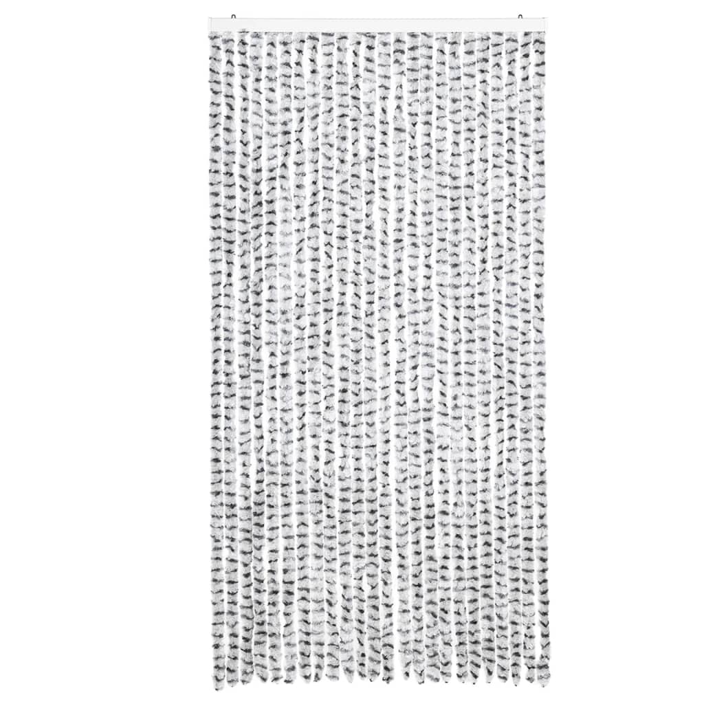 Vidaxl Zasłona Przeciwko Owadom, Jasnoszaro-Ciemnoszara, 100X200 Cm
