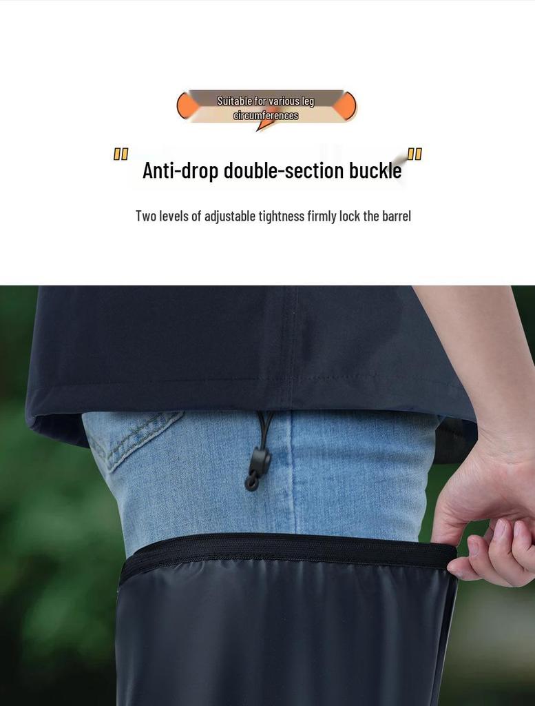 Copriscarpe da Pioggia Impermeabili Antiscivolo - Resistenti all'Usura, Protezione Sopra il Ginocchio per Uomo e Donna, Ideali per Ciclismo all'Aperto e Attività Marine.