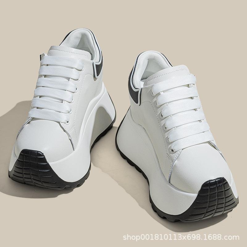 Inner heightening women's shoes 12cm new breathable dad shoes platform mesh small sports casual shoes women A2518