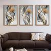 Gold Line Luxury Canvas Painting Nordic Home Decor Wall Art Deer Poster and Print Abstract Minimalist Art for Living Room Design