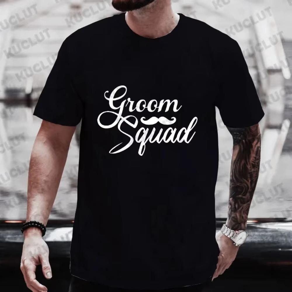 

Футболка Groom Squad для мужчин, футболки для свадебной вечеринки, футболки для холостяков и мальчишников, футболки для будущих женихов и шаферов S